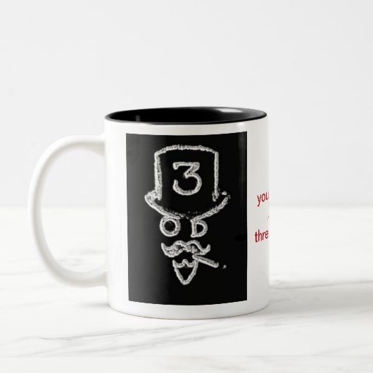 Drie oude Dudes Donkere Logo Mok (Links)