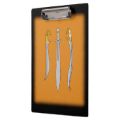 Drie oude Griekse zwaarden Klembord (Links)