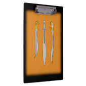 Drie oude Griekse zwaarden Klembord (Rechts)