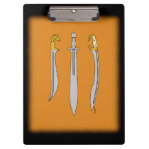 Drie oude Griekse zwaarden