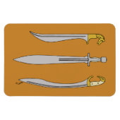 Drie oude Griekse zwaarden Magneet (Horizontaal)