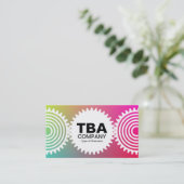 Drie overbrengingen v3 - helling Y,M,B,R, Visitekaartje (Staand voorkant)