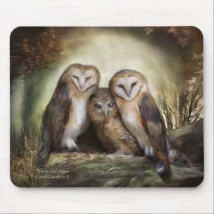 Drie Owl Moon Mousepad Muismat