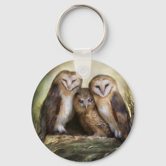 Drie Owl Moon Sleutelhanger (Voorkant)