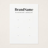 Drie paar dank je kaarten visitekaartje (Achterkant)