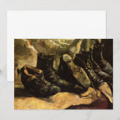 Drie paar schoenen door Vincent van Gogh (Voorkant / Achterkant)