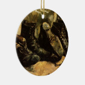Drie paar schoenen door Vincent van Gogh Keramisch Ornament (Rechts)