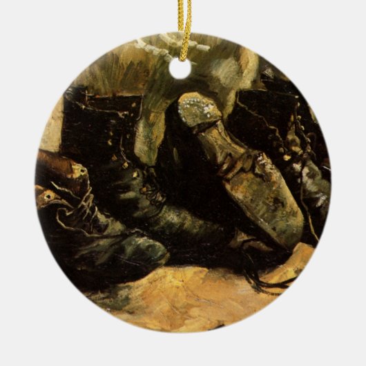 Drie paar schoenen door Vincent van Gogh Keramisch Ornament (Voorkant)
