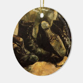 Drie paar schoenen door Vincent van Gogh Keramisch Ornament (Links)