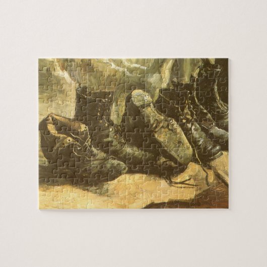 Drie paar schoenen door Vincent van Gogh Legpuzzel (Horizontaal)