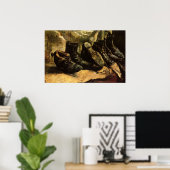 Drie paar schoenen door Vincent van Gogh Poster (Thuiskantoor)