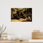 Drie paar schoenen door Vincent van Gogh Poster (Keuken)