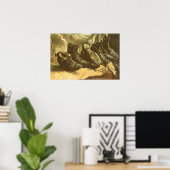 Drie paar schoenen door Vincent van Gogh Poster (Thuiskantoor)