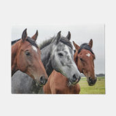 Drie paarden deurmat (Voorkant)