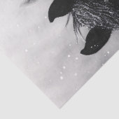Drie paarden in de sneeuw Decoupage Tissuepapier (Detail)
