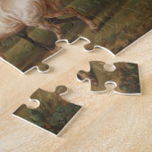 Drie paarden in een Stormy Landscape Legpuzzel (Zijkant)