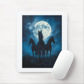 Drie Paarden Maan Muismat (Met muis)