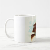 Drie paarden Mok Gray, Chestnut en Leverkastanje (Links)