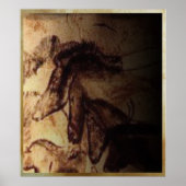 Drie paarden van Lascaux Poster (Voorkant)
