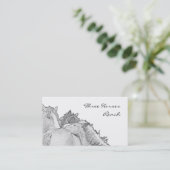 Drie paarden visitekaartje (Staand voorkant)