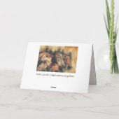 drie paarden wenskaart feestdagen kaart (Achterkant)