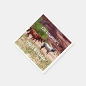 Drie paarden Zuidwest Papier servet 100ste verjaar (Hoek)
