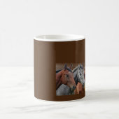 Drie paardenhoofden chocoladebruine mok (Center)