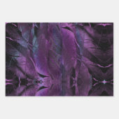 Drie Paarse Abstracte Kunst Inpakpapier Vel (Voorkant 2)