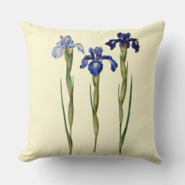 Drie Paarse Iris Sierkussen 20 x 20 inch