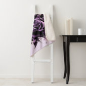 Drie Paarse Rozen Sherpa Deken (In situ)