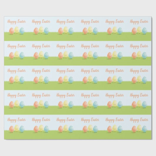 Drie paaseieren | Papier voor onmiddellijke verpak (Vlak)