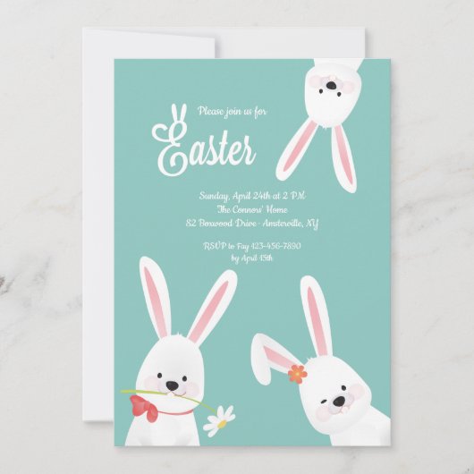 Drie Paashaasjes Kaart (Voorkant)