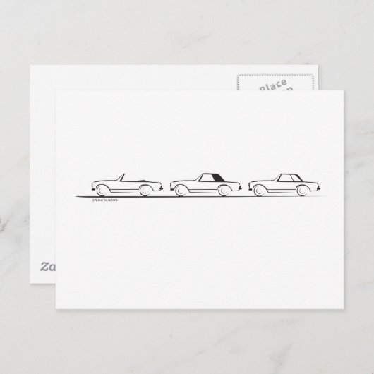 Drie Pagoda SLs Briefkaart (Voorkant / Achterkant)