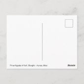 Drie pagoden van Dali, Zhonghe - Yunnan, China Briefkaart (Achterkant)