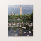 Drie pagoden van Dali, Zhonghe - Yunnan, China Legpuzzel (Verticaal)