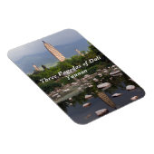 Drie pagoden van Dali, Zhonghe - Yunnan, China Magneet (Rechterzijde)