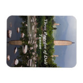 Drie pagoden van Dali, Zhonghe - Yunnan, China Magneet (Horizontaal)