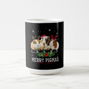 Drie paigluiers met kerstlampje koffiemok