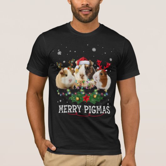 Drie paigluiers met kerstlampje t-shirt (Voorkant)