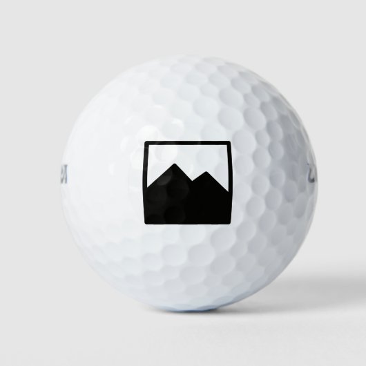 Drie pak Golf Balls Sjabloon Golfballen (Voorkant)