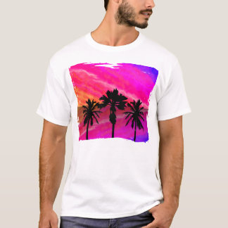 Drie Palm Sunset T-shirt