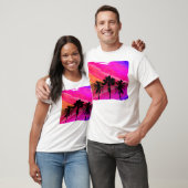 Drie Palm Sunset T-shirt (Unisex)