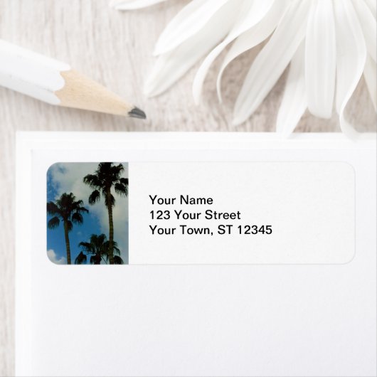 Drie palmen etiket (Insitu)