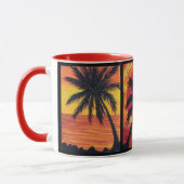 Drie palmen mok (Links)