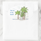 DRIE PALMEN stickers (4) (Tas)