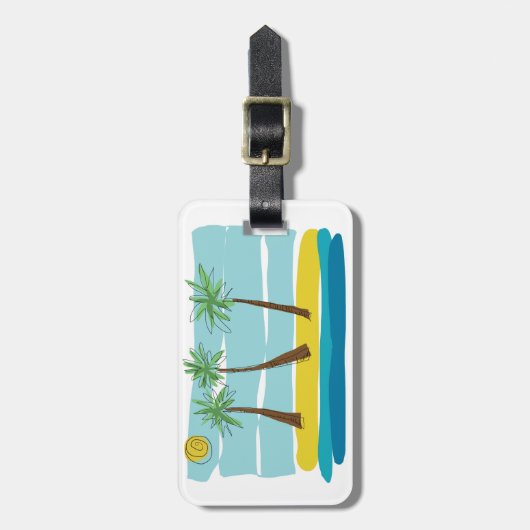 Drie Palms-Bagagelabels Bagagelabel (Voorkant verticaal)