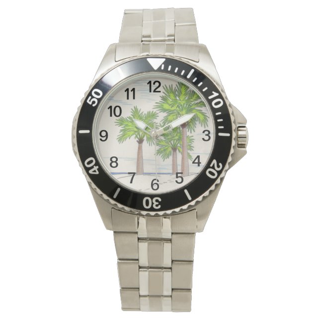 DRIE PALMS-horloge Horloge (Voorkant)