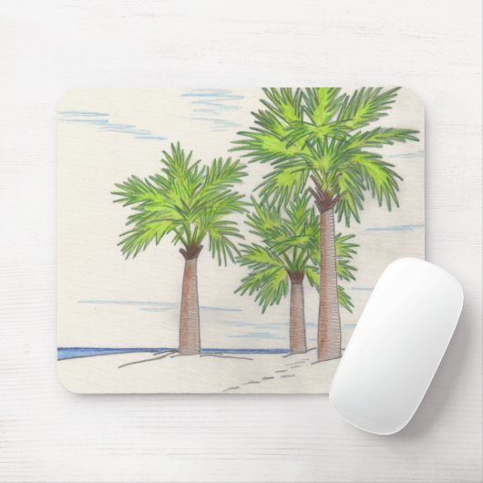 DRIE PALMS mousepad Muismat (Met muis)