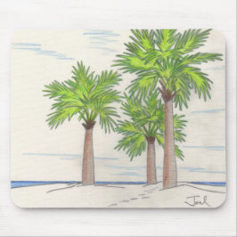 DRIE PALMS mousepad Muismat