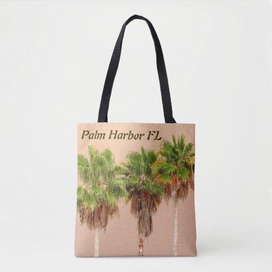 Drie Palms-schoudermachine-Canvas tas (Voorkant)